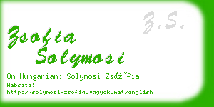 zsofia solymosi business card